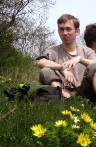 Jan resting while hiking