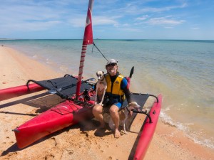 Sailing in Shark Bay