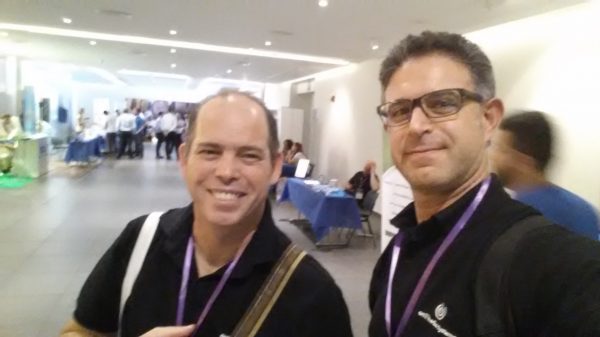 Itamar and Amir at WordPress Conference Israel