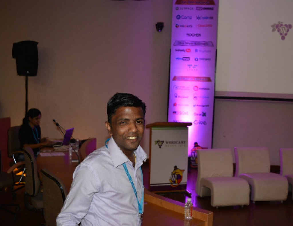Harshad at WordCamp Nashik