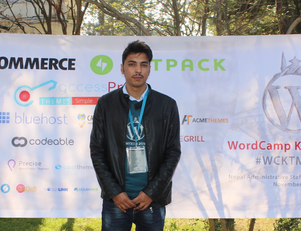 Shekhar Bhandari at WordCamp Hathmandu 2016