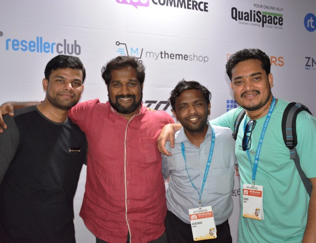 WordCamp Mumbai: Ankit, Bigul, Harshad and Sumit