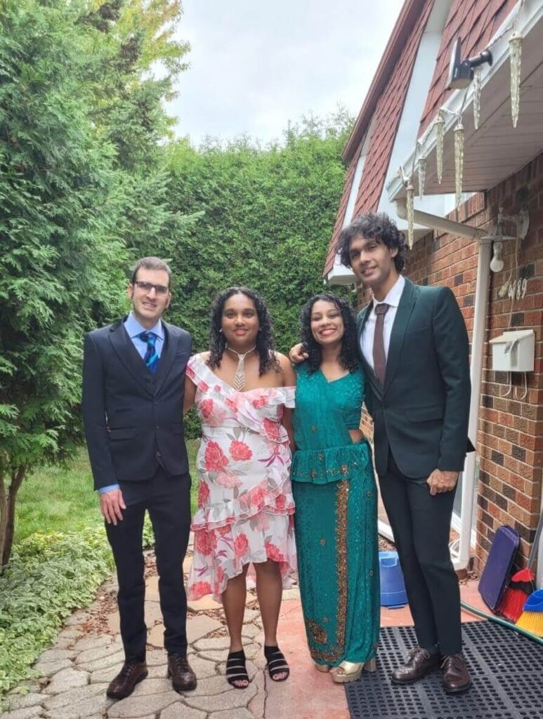 Getting ready for the wedding